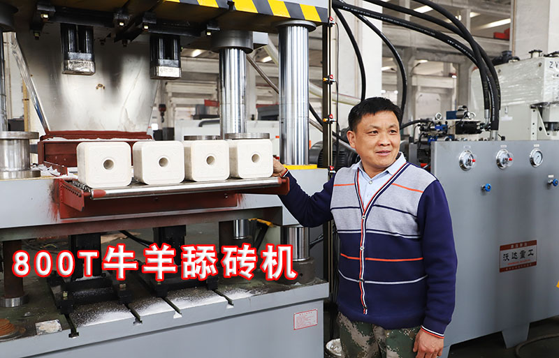 800噸(dūn)粉末成型牛(niu)羊舔磚鹽磚(zhuān)機